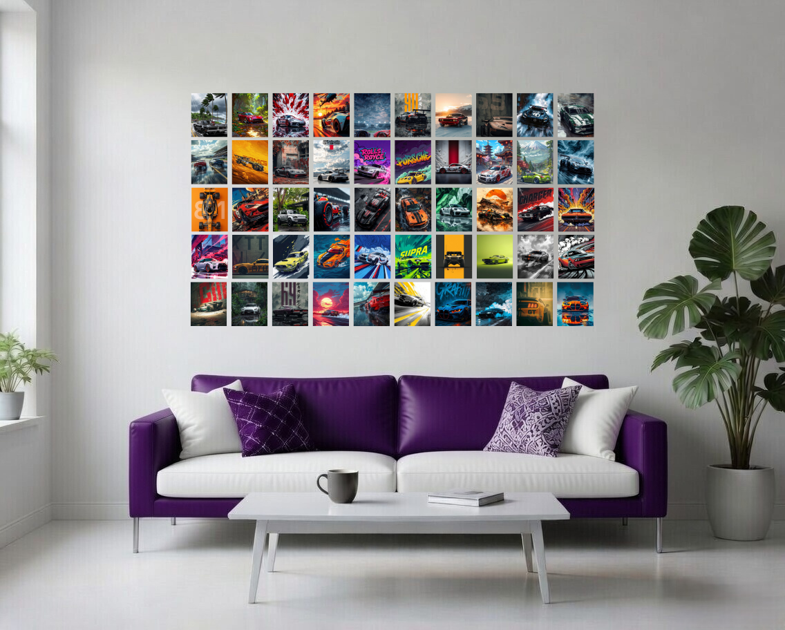 50 Epic Car Collage Set
