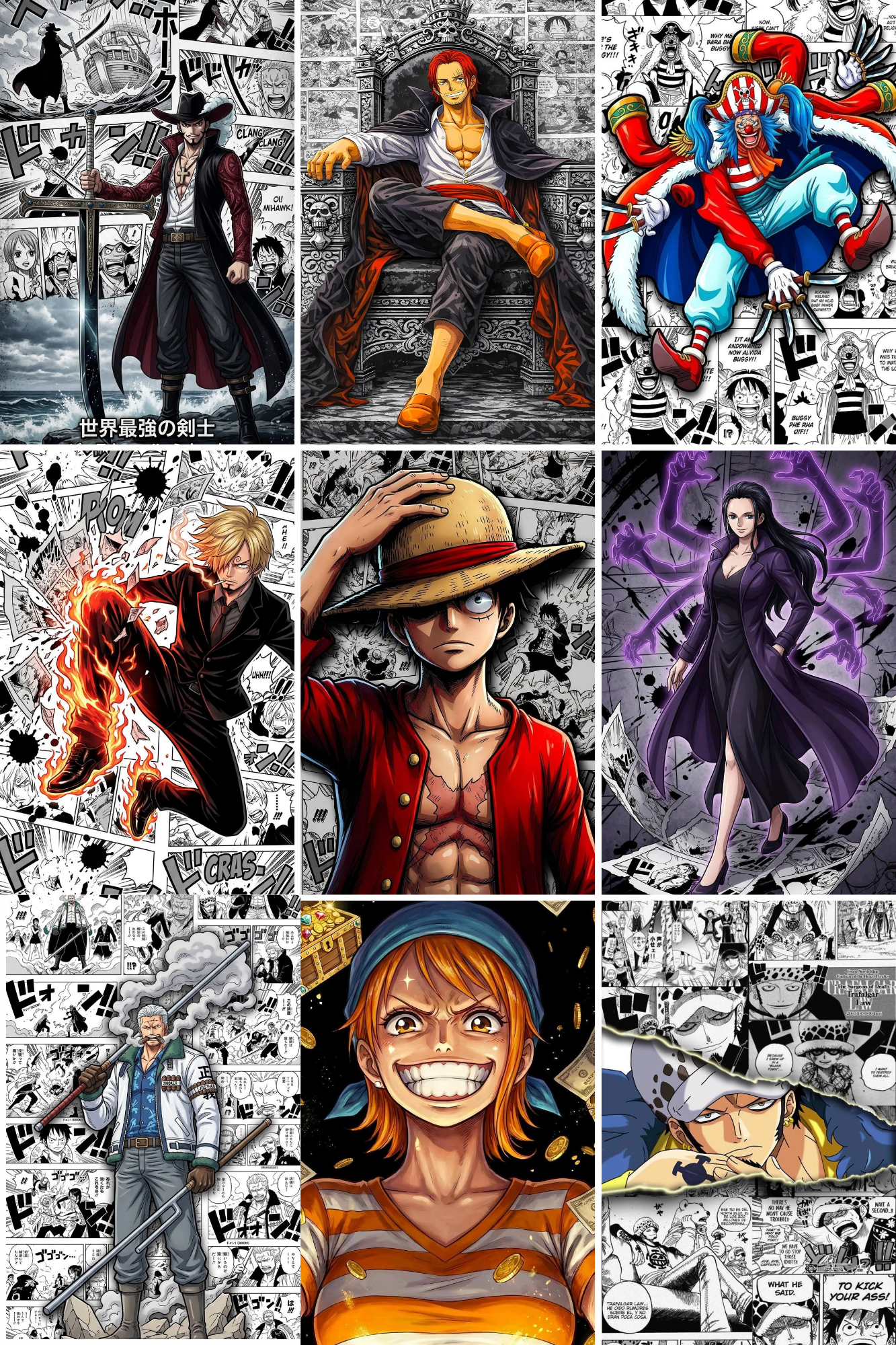 One Piece Sticker Pack – Pack of 10 | Premium Anime Stickers