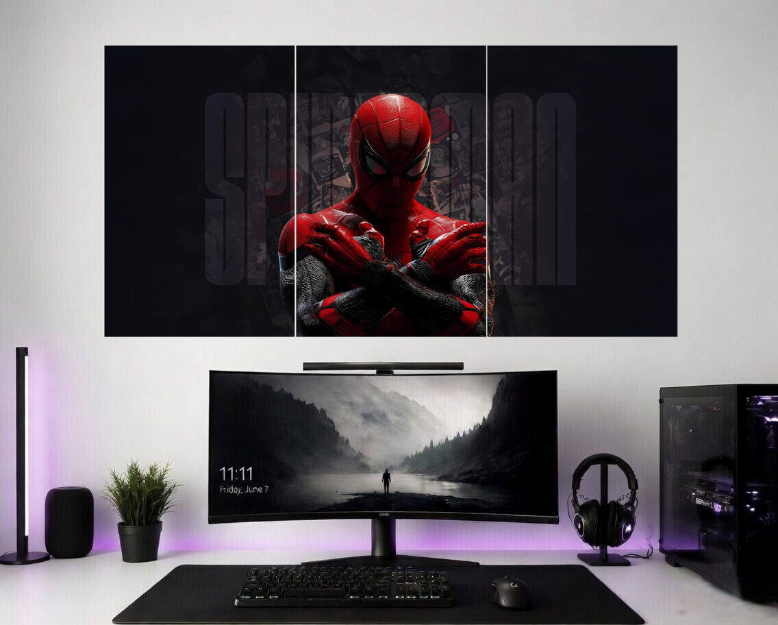 Spiderman 3 piece Split Poster