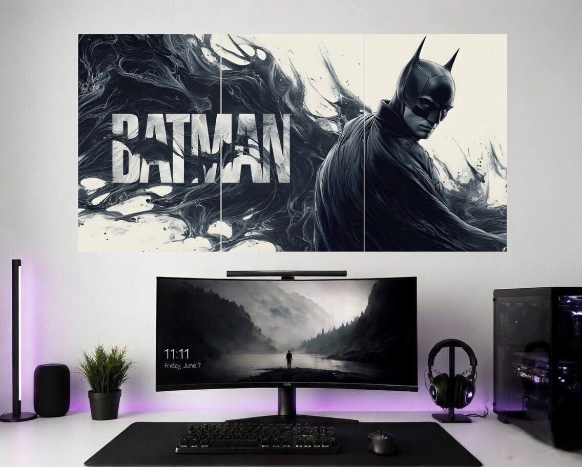Batman 3 piece Split Poster