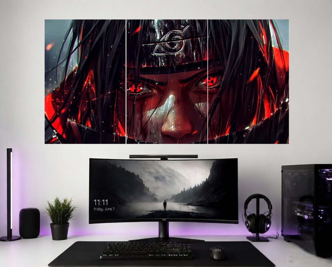 Anime 3 piece Split Poster