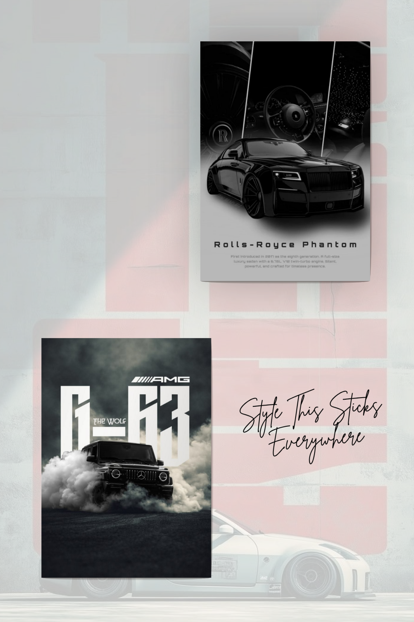 Supercar & Muscle Car Sticker Pack – Pack of 10 | Premium Vinyl Stickers