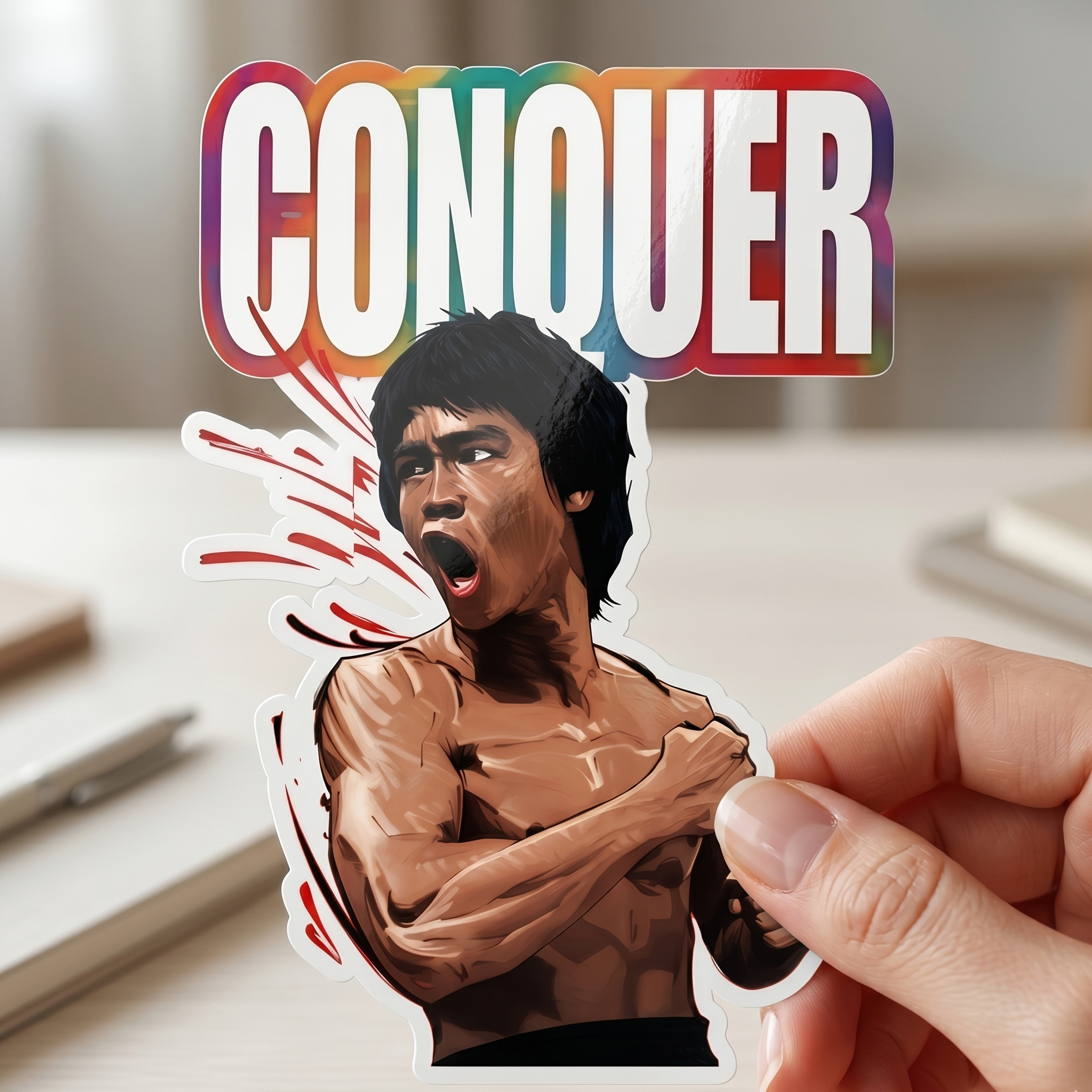 Conquer Sticker