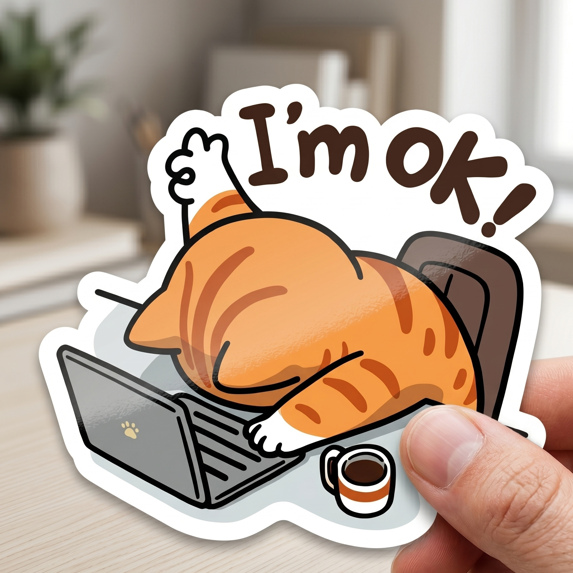I'm Ok Sticker