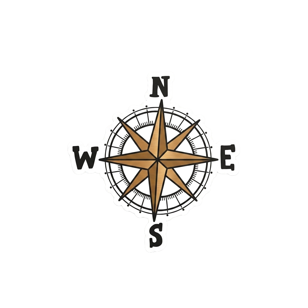 Compass Sticker