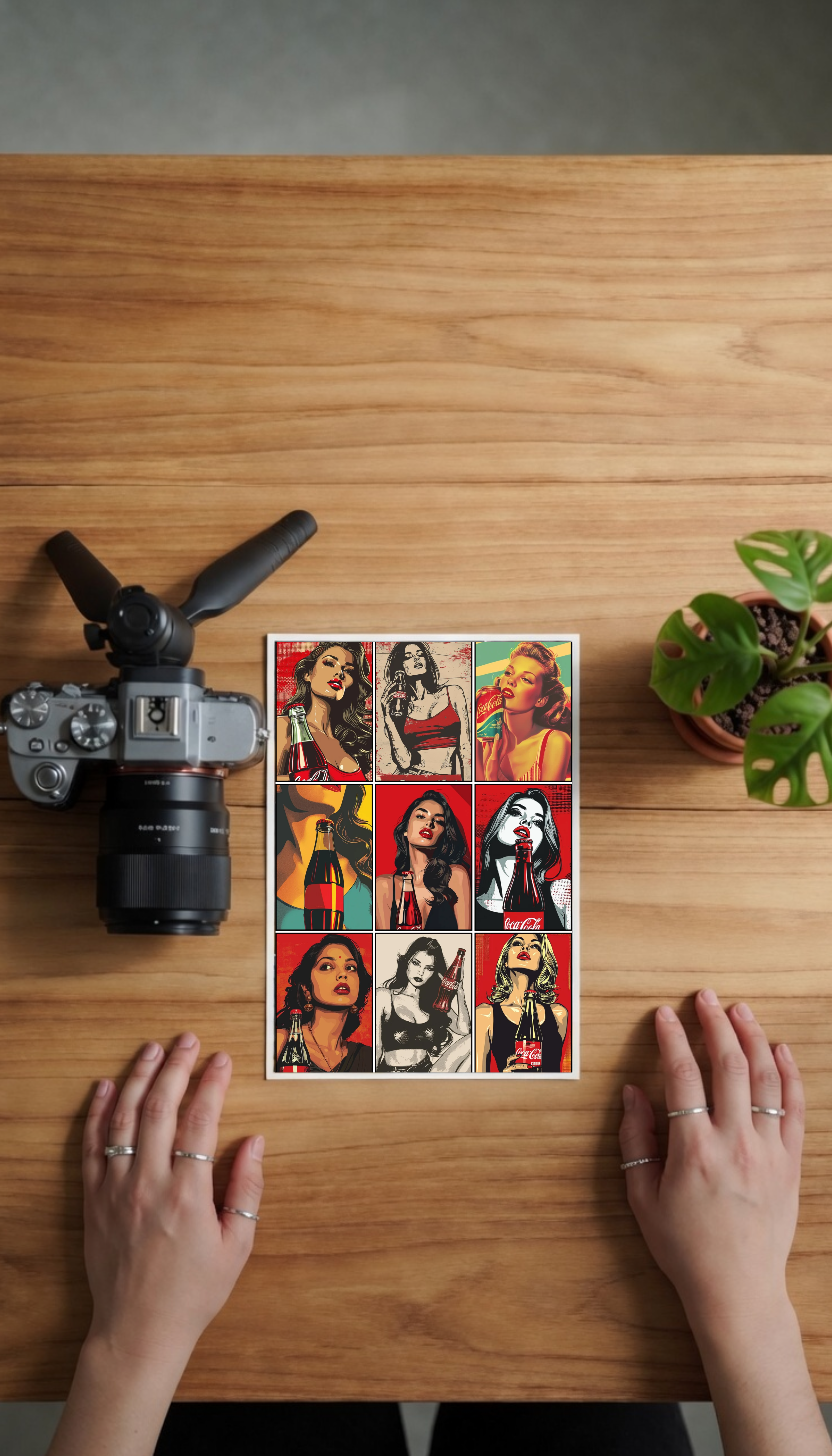 Vintage Pop Art Girl Sticker Pack – 10 Pieces