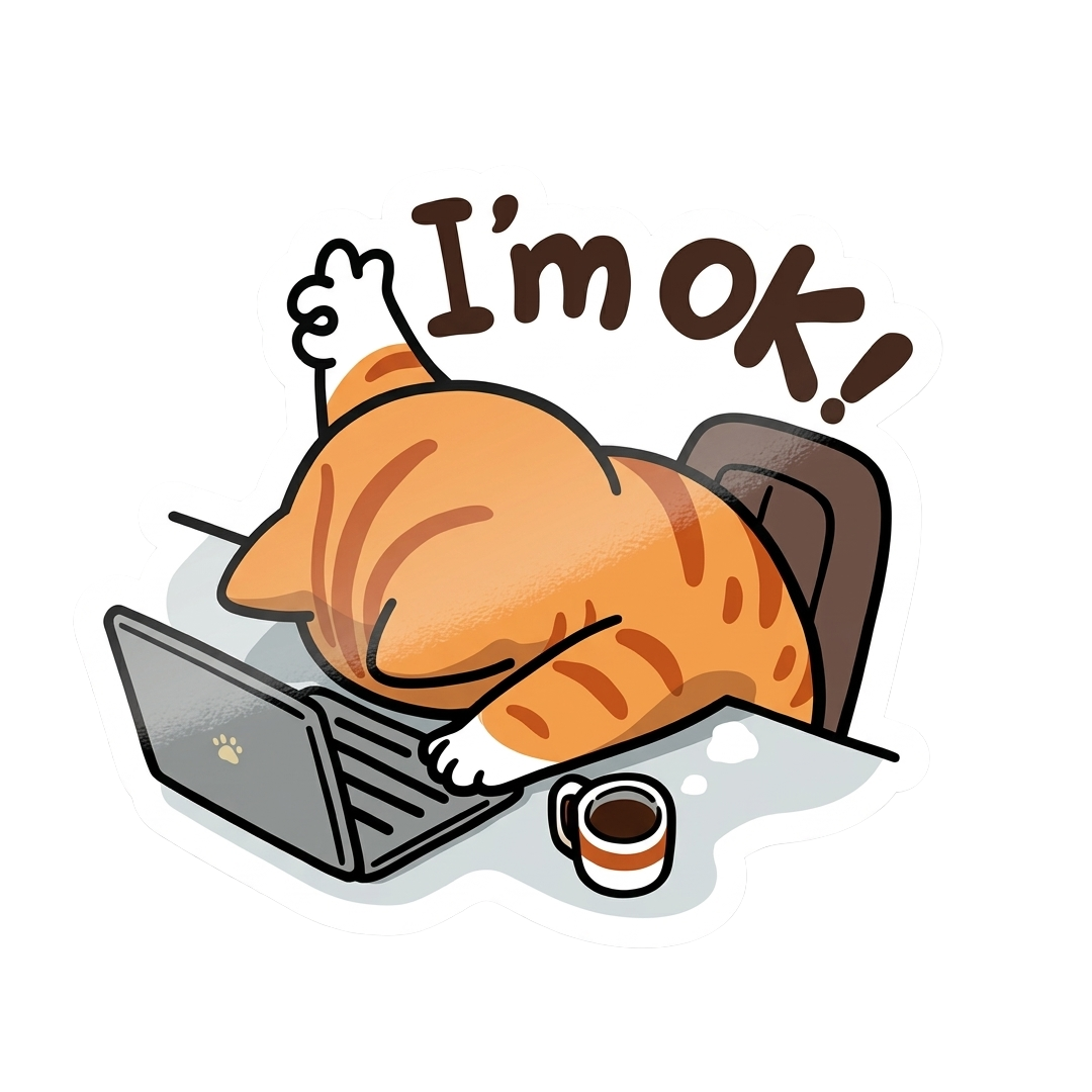 I'm Ok Sticker
