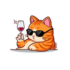Cheers Cat Sticker