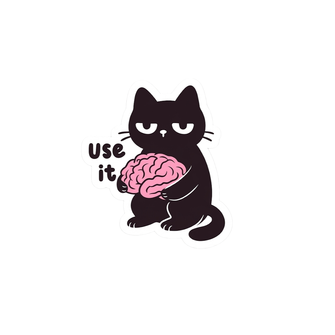 Use it Brain Sticker