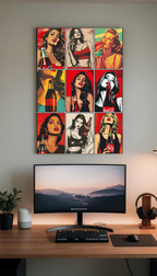 Vintage Pop Art Girl Wall Poster