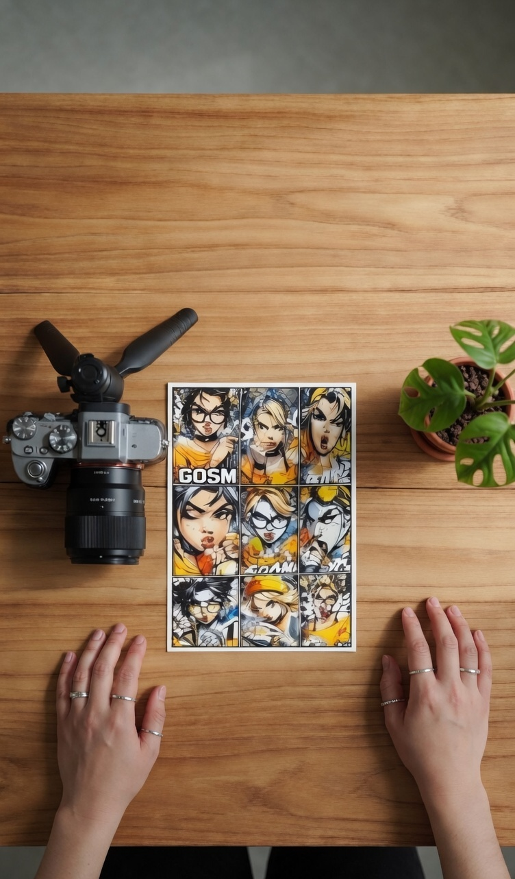 Pop Art Attitude Girl Sticker Pack - ( 10 pieces )