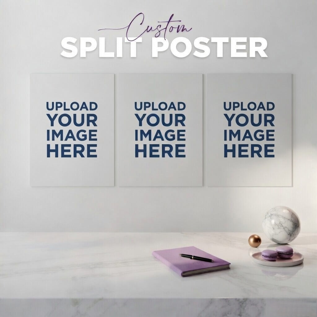 Custom 3 piece Split Poster